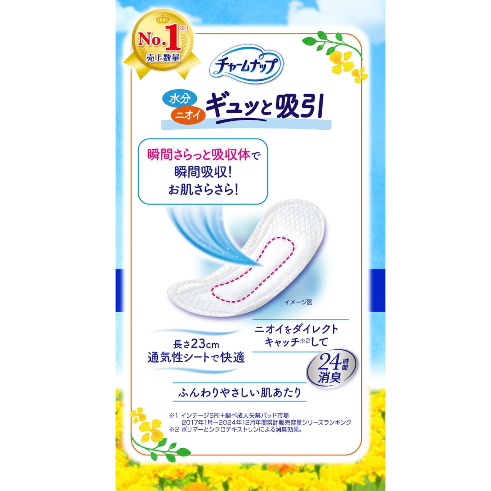 チャームナップ 長時間快適用 １６枚 ユニ・チャーム