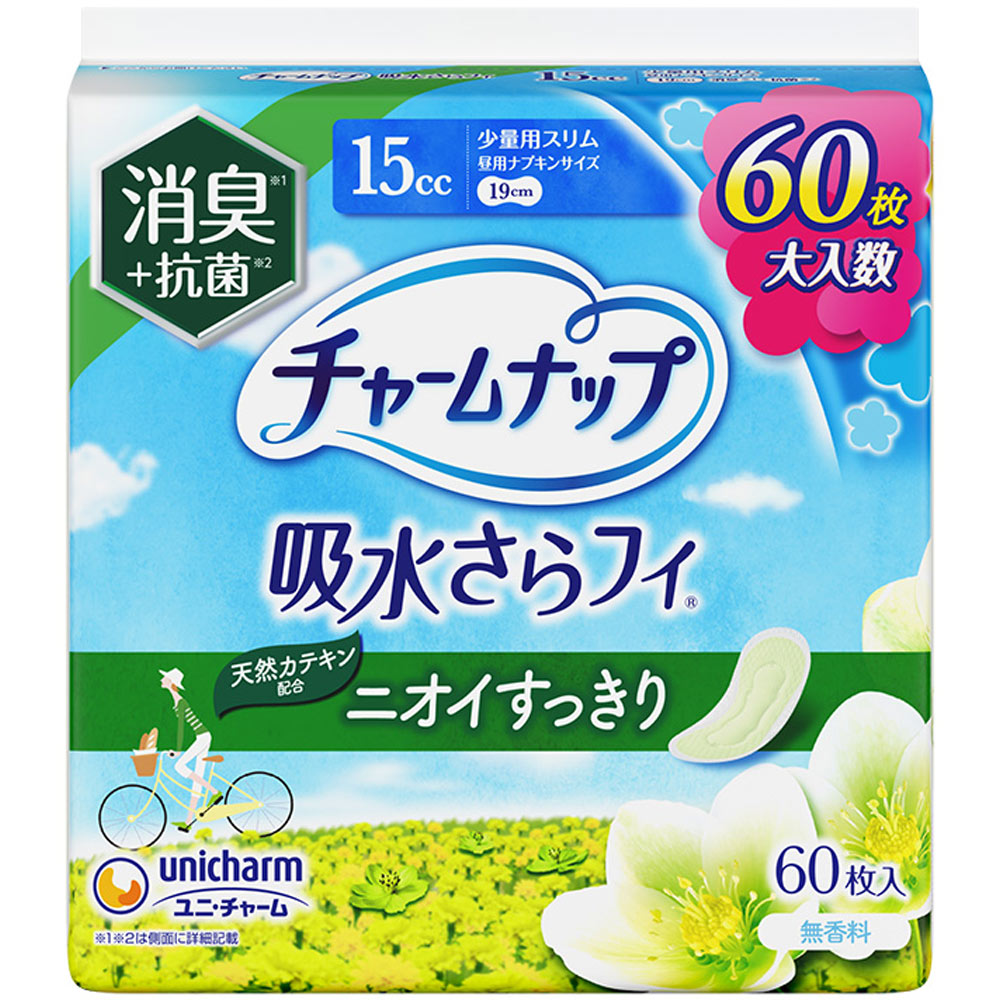 チャ-ムナップ　少量用消臭 ６０枚 ユニ・チャーム