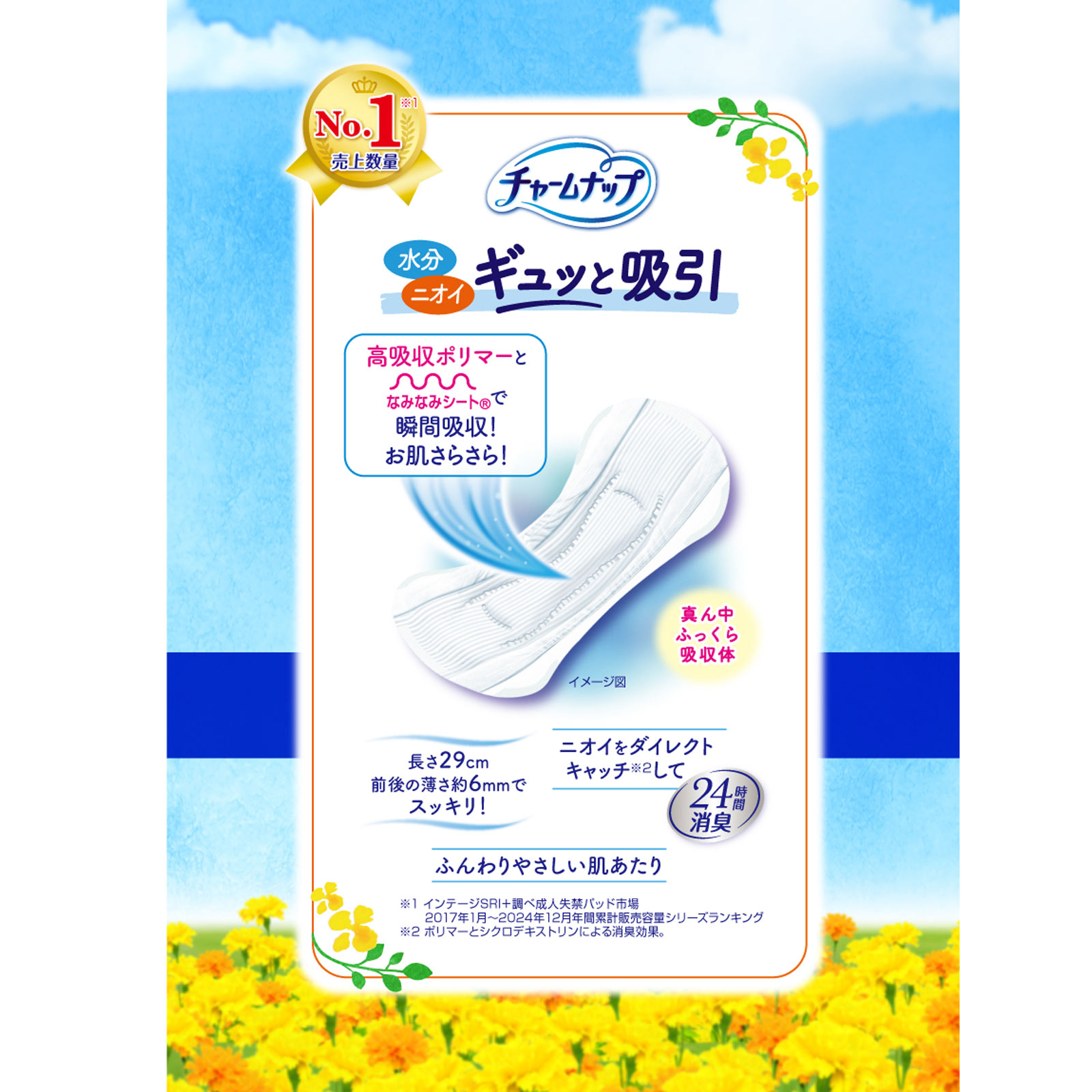 チャームナップ 特に多い時も1枚で安心用 | マツキヨココカラ