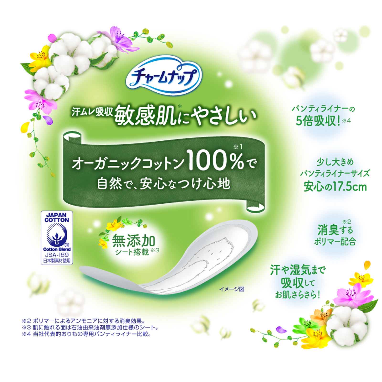 チャームナップ吸水さらフィ オーガニックコットン ８４枚 ユニ・チャーム