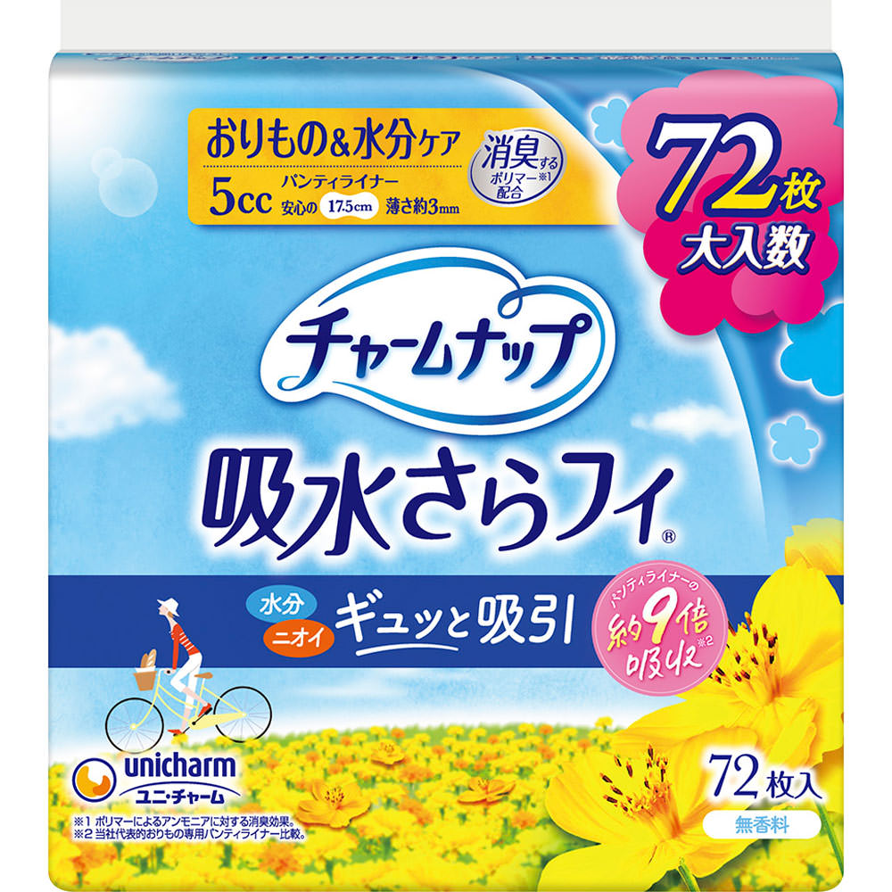 チャームナップ 吸水さらフィ 微量用 ７２枚 ユニ・チャーム