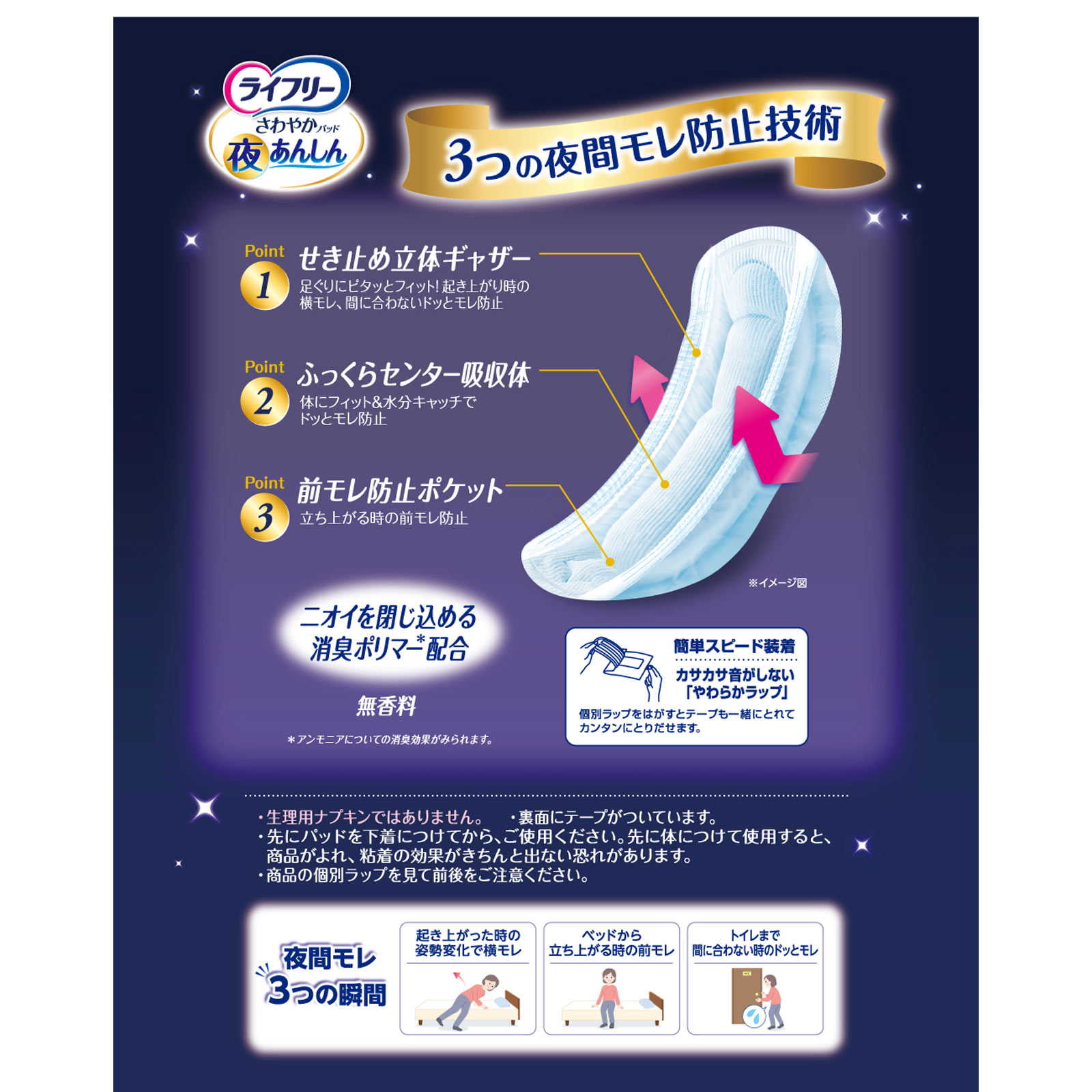 ライフリーさわやかパッド夜あんしん150cc | マツキヨココカラ