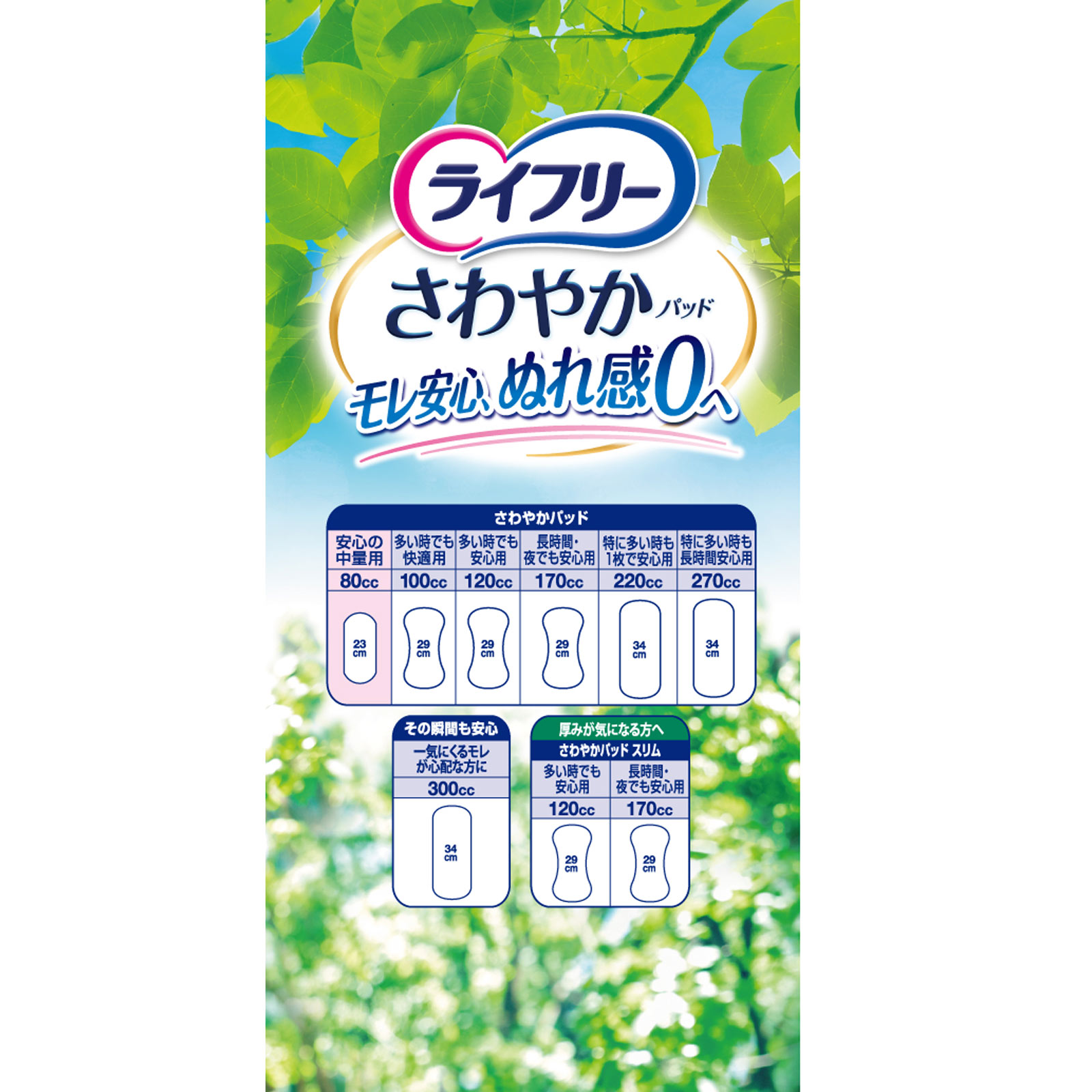 ライフリー さわやかパッド 安心の中量用 | マツキヨココカラ