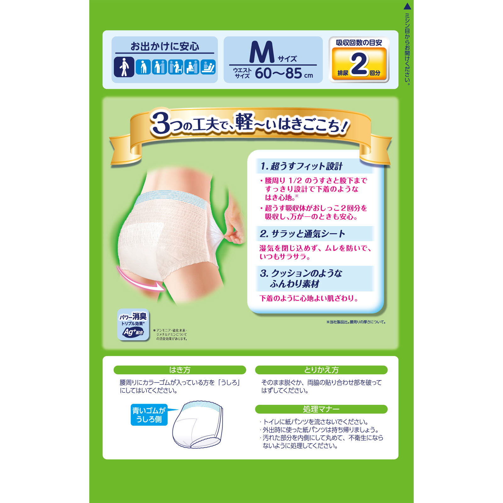 超うす下着感覚パンツＭ ２４枚 ユニ・チャーム