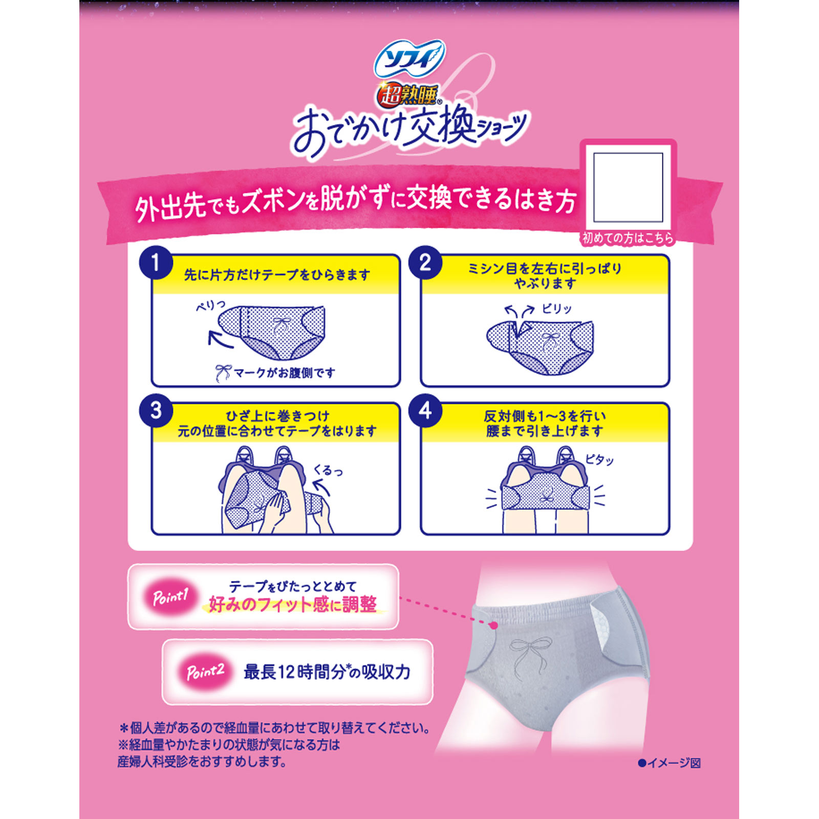 ソフィおでかけ交換ショーツ ML | マツキヨココカラオンラインストア