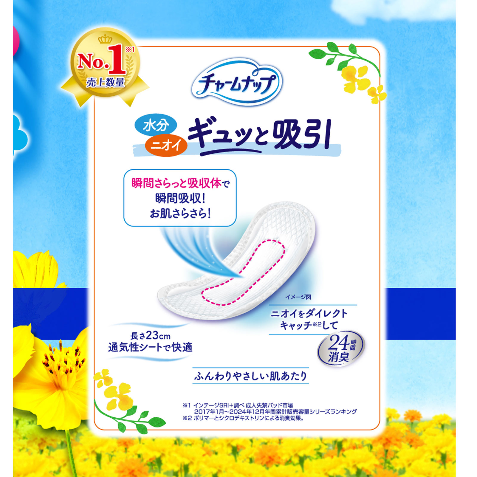 チャームナップ 中量用 76枚 ユニ・チャーム