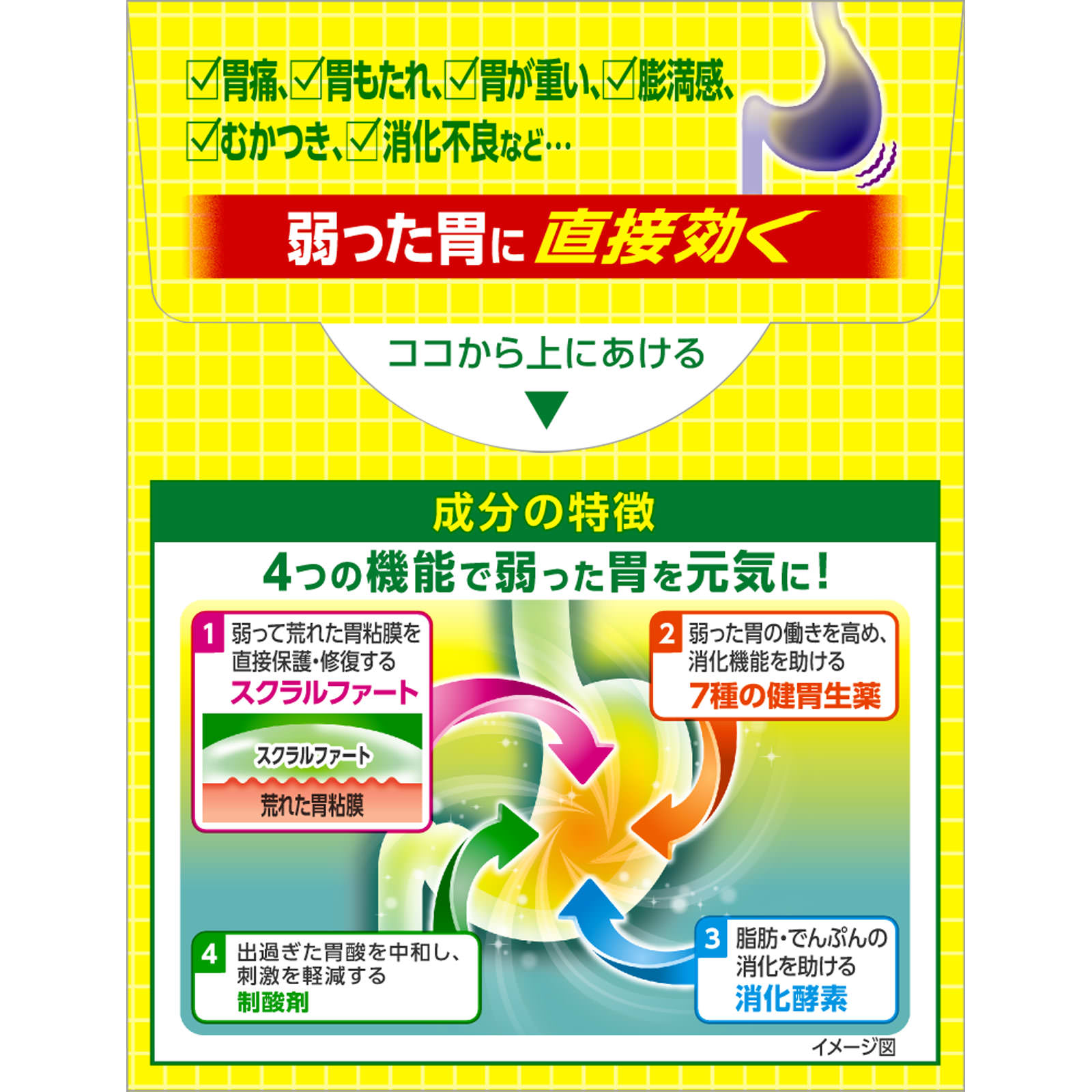 スクラート胃腸薬Ｓ（散剤） １２包 ライオン 【第2類医薬品】