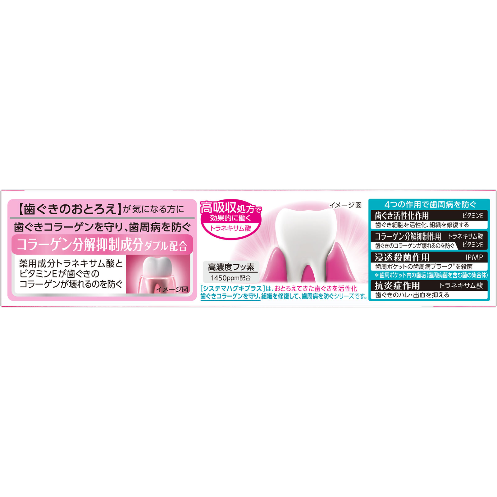 システマ ハグキプラス ハミガキ 歯磨き粉 ９０ｇ ライオン (医薬部外品)