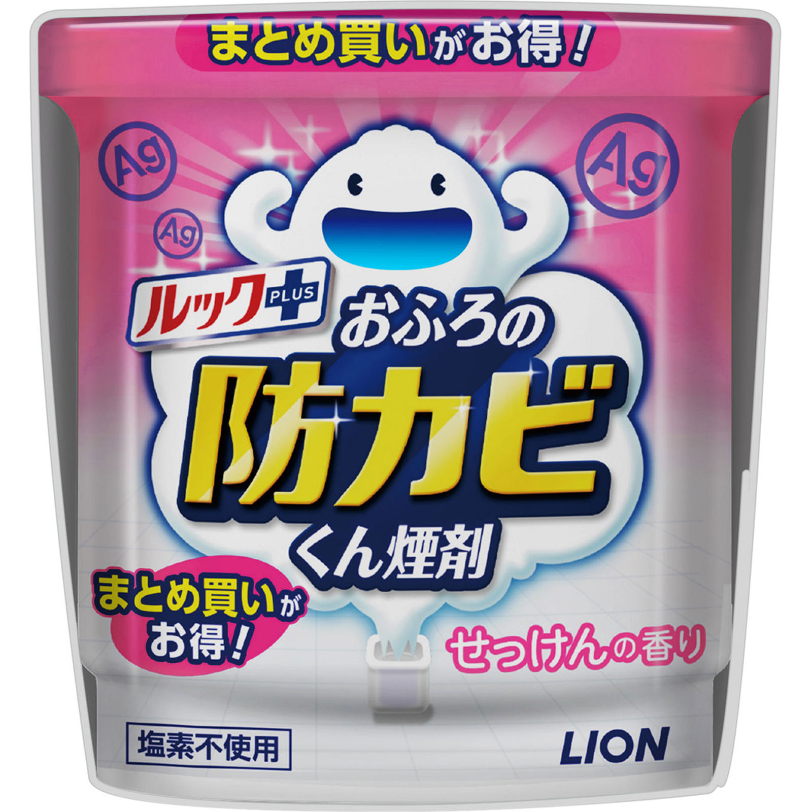 ルックプラス おふろの防カビくん煙剤 カビ防止 せっけんの香り 3個パック ５ｇ×３個 ライオン