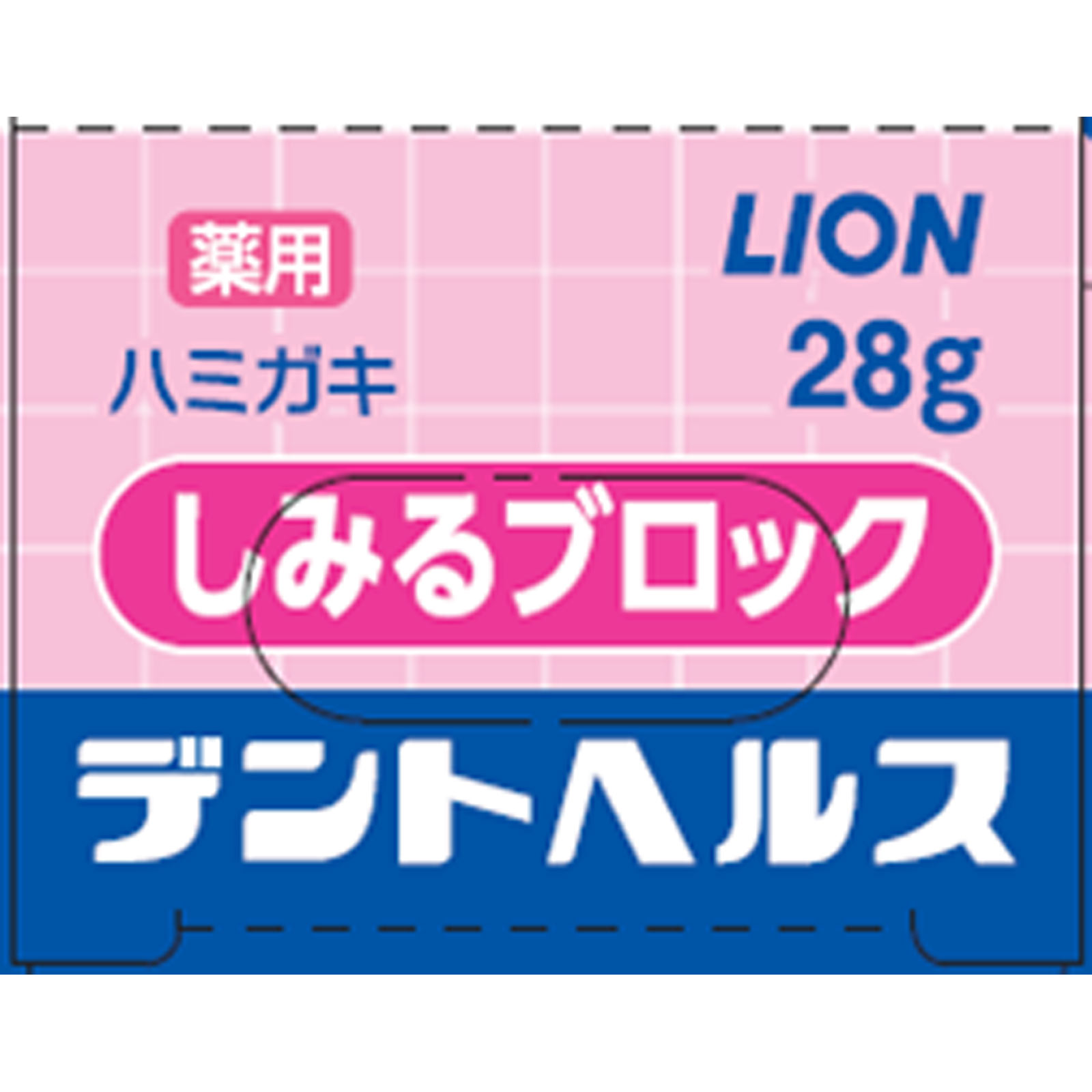 デントヘルス　薬用　ハミガキ　しみるブロック ２８ｇ ライオン (医薬部外品)