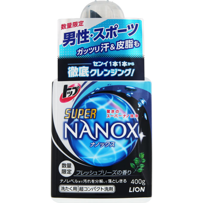 トップスーパーNANOX forMEN フレッシュブリーズ 本体 ４００ｇ ライオン
