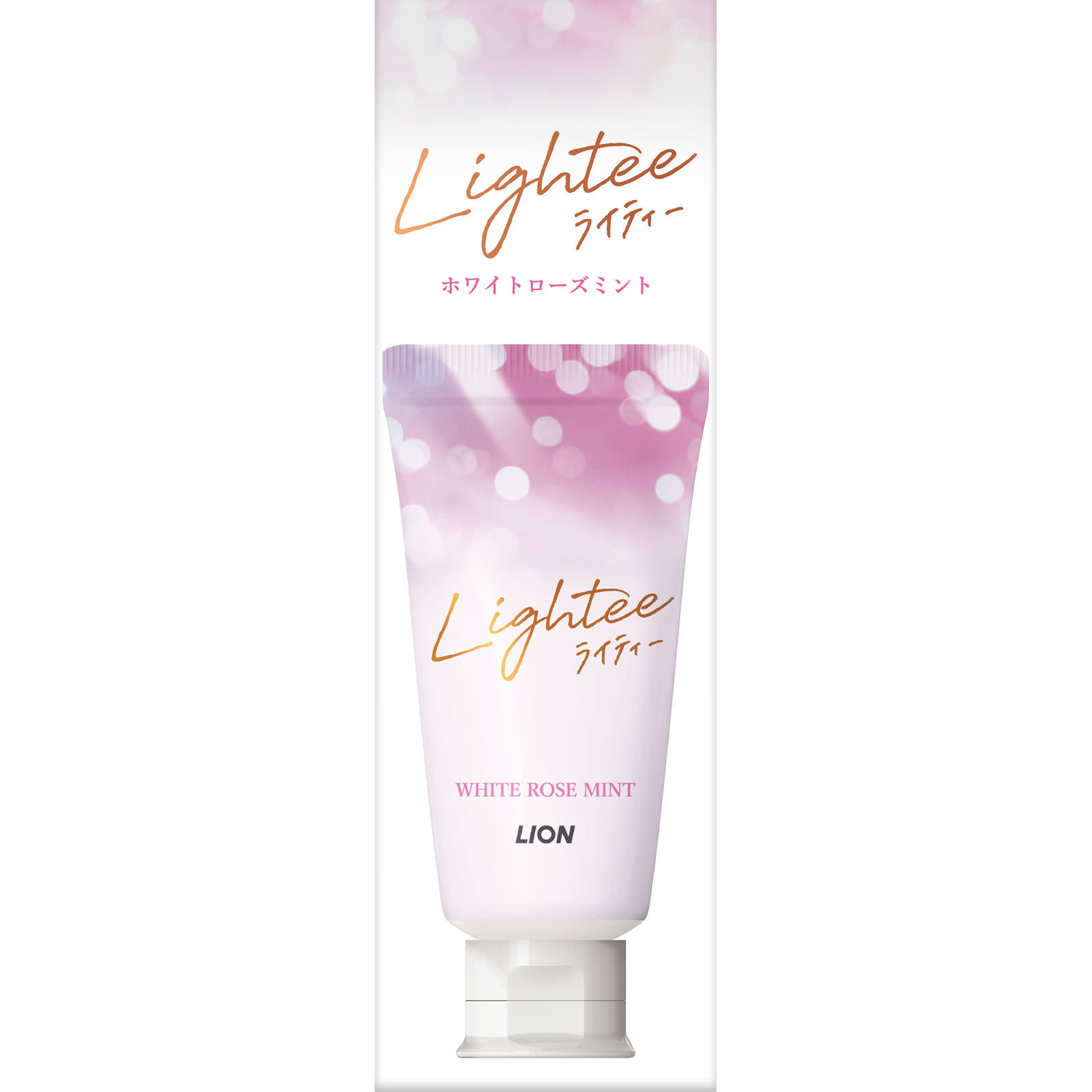 Lightee (ライティー) ハミガキ ホワイトローズミント ホワイトニング 歯みがき粉 ５３ｇ ライオン (医薬部外品)