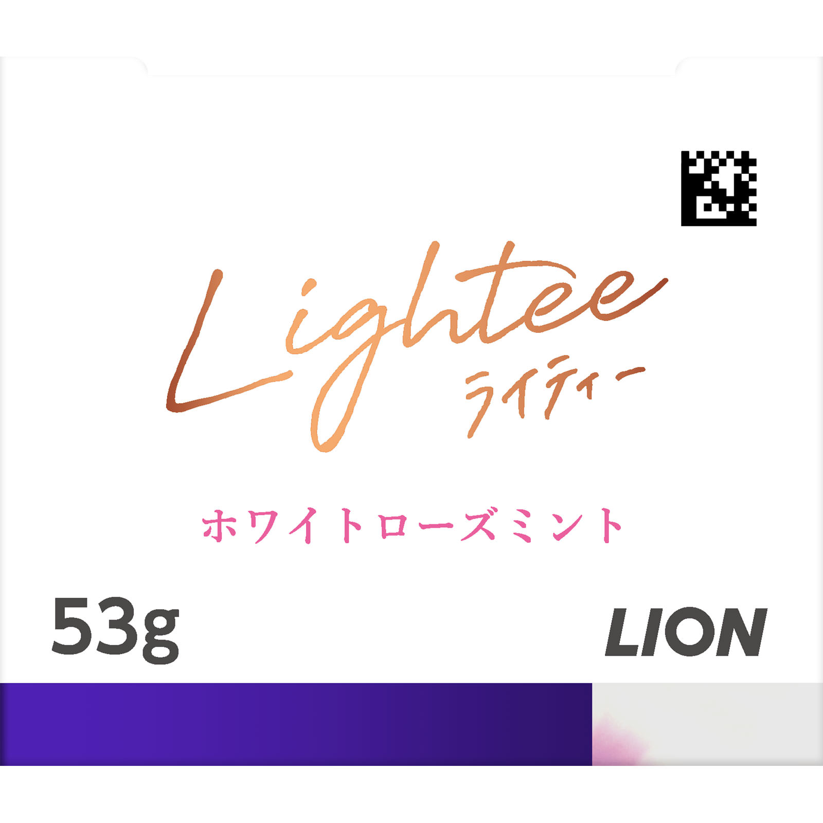 Lightee (ライティー) ハミガキ ホワイトローズミント ホワイトニング 歯みがき粉 ５３ｇ ライオン (医薬部外品)