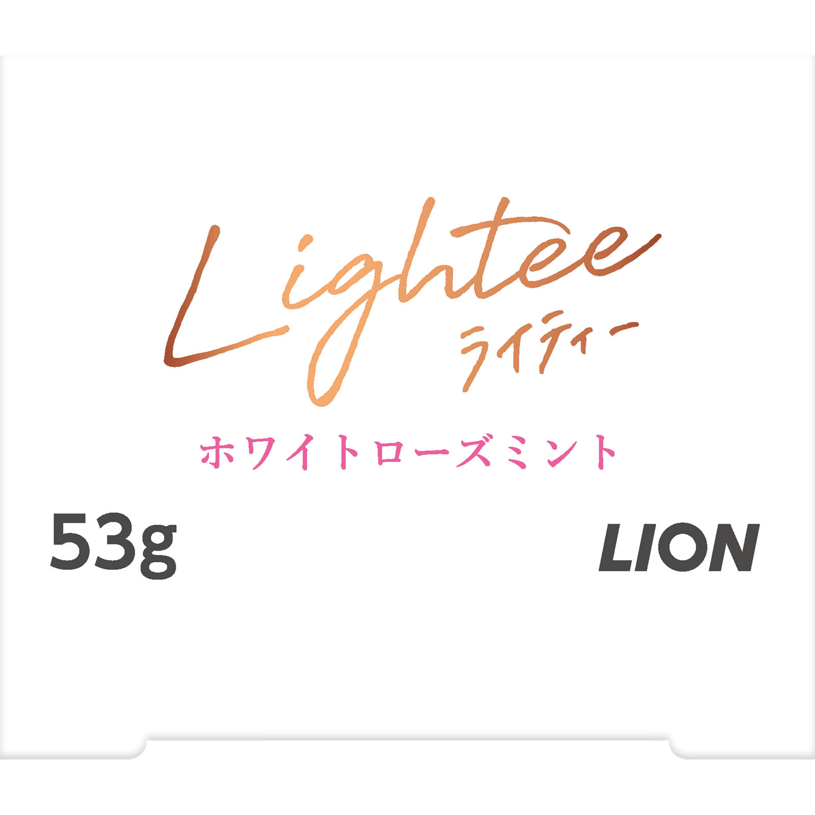Lightee (ライティー) ハミガキ ホワイトローズミント ホワイトニング 歯みがき粉 ５３ｇ ライオン (医薬部外品)