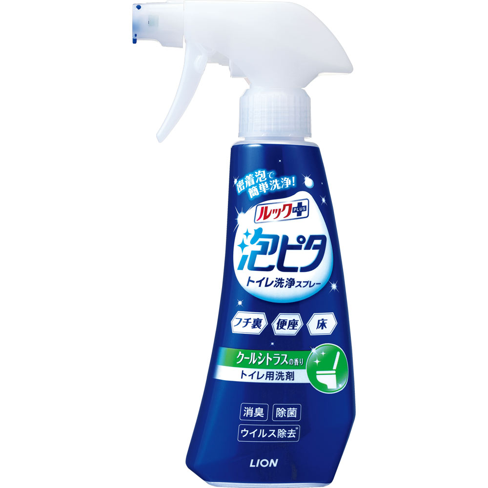 ルックプラス 泡ピタ トイレ用洗剤 トイレ洗浄スプレー クールシトラスの香り 本体 ３００ｍｌ ライオン