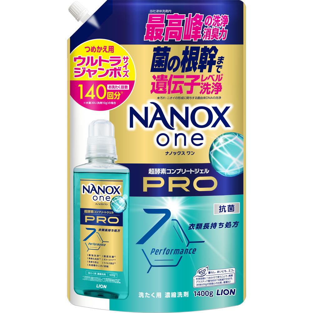 NANOX one PRO つめかえ用ウルトラジャンボ １４００ｇ ライオン