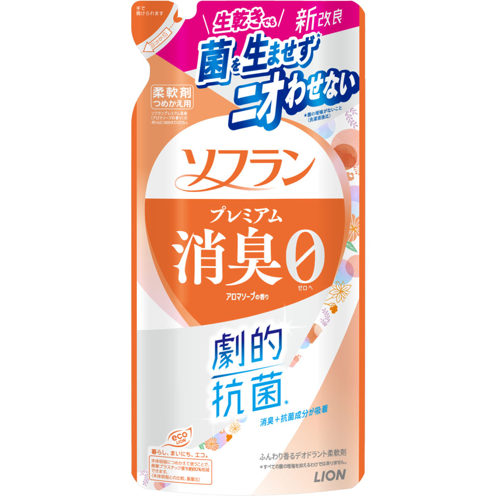 ソフラン　プレミアム消臭　アロマソープの香り　つめかえ用 ３８０ｍｌ ライオン