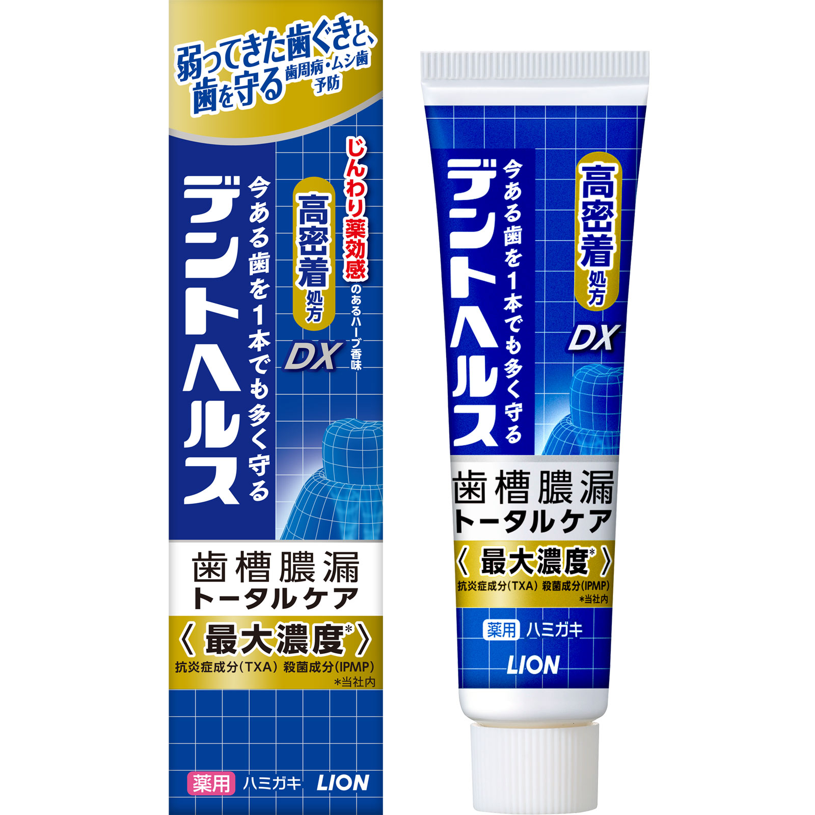 デントヘルス薬用ハミガキＤＸ ２８ｇ ライオン (医薬部外品)