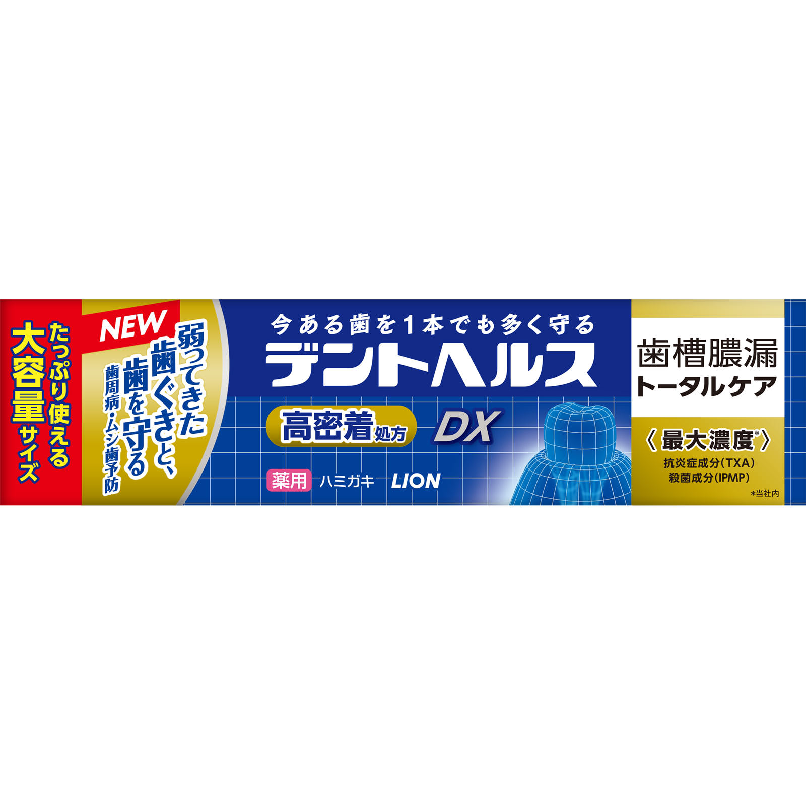 デントヘルス薬用ハミガキＤＸ １１５ｇ ライオン (医薬部外品)