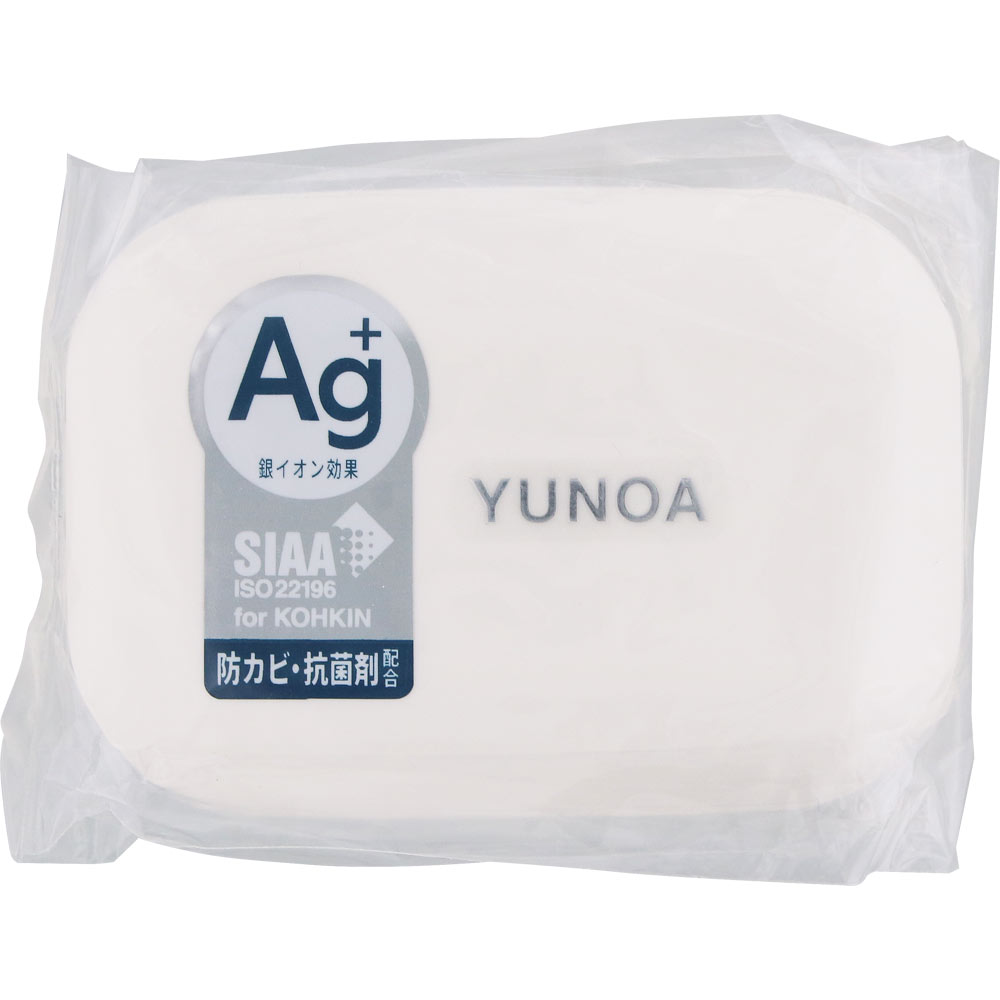 ユノア　石けん箱 ホワイト レック