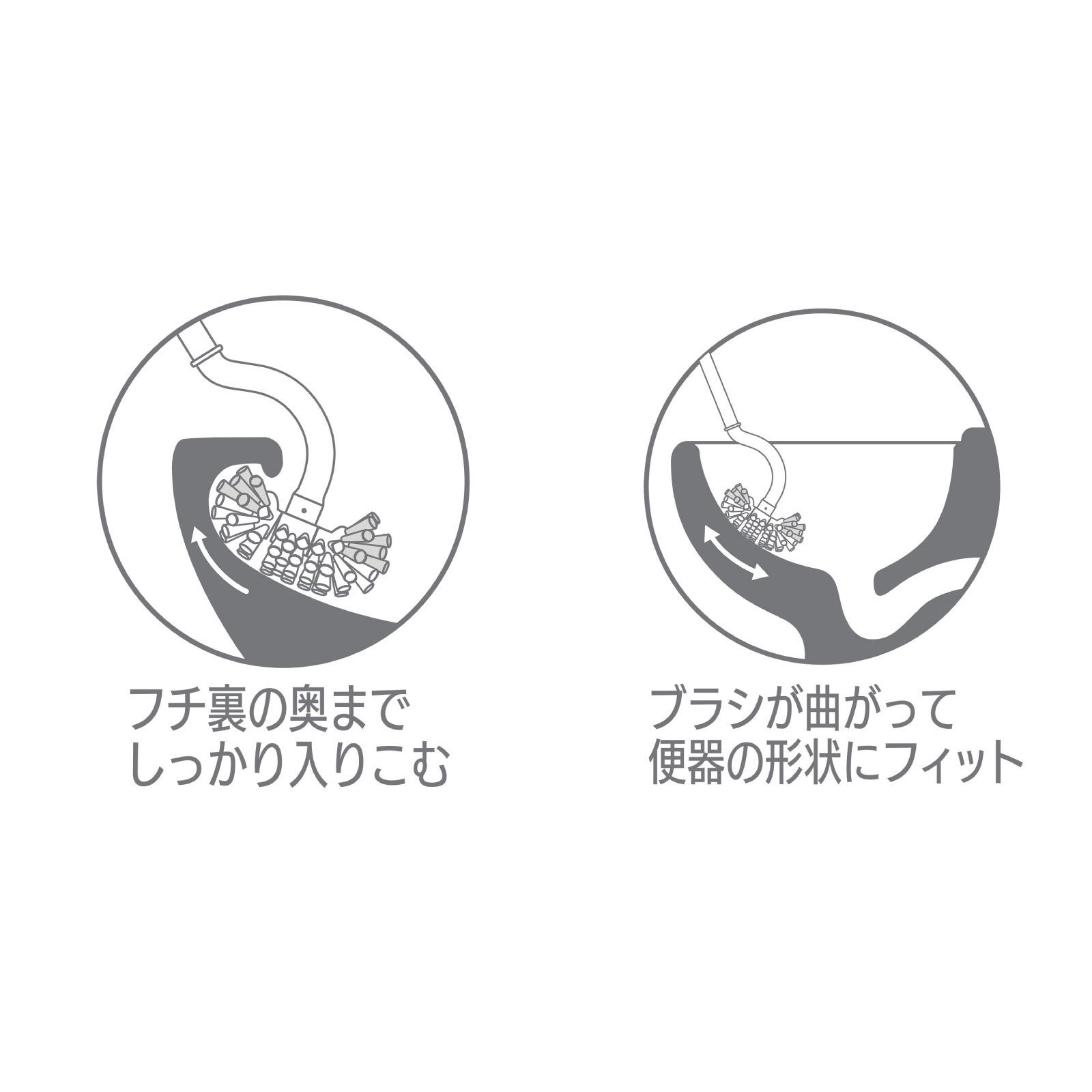 ＦＬＥＸトイレブラシ ケース付Ｗ １個 レック