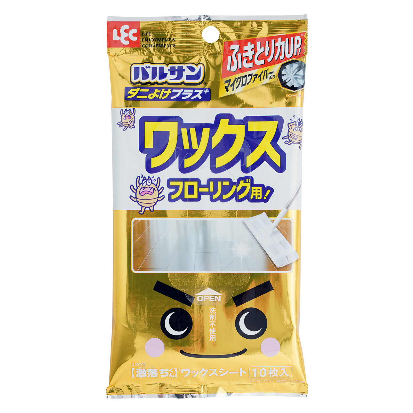 激落ちくん ワックスシート床用ダニよけプラス １０枚 レック
