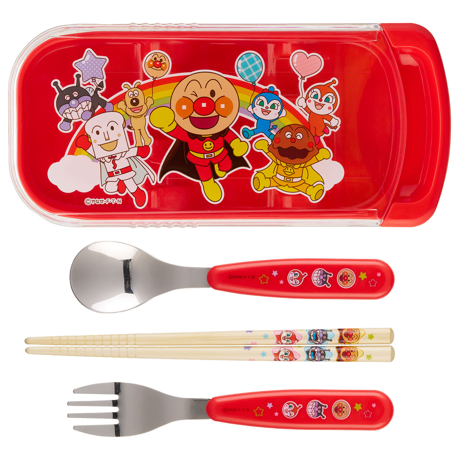 アンパンマン抗菌スライド３点セット レッド レック