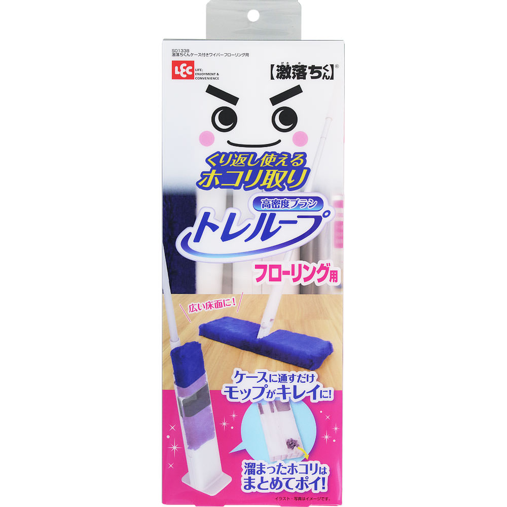 激落ちくんケース付きワイパーフローリング用 １本入 レック