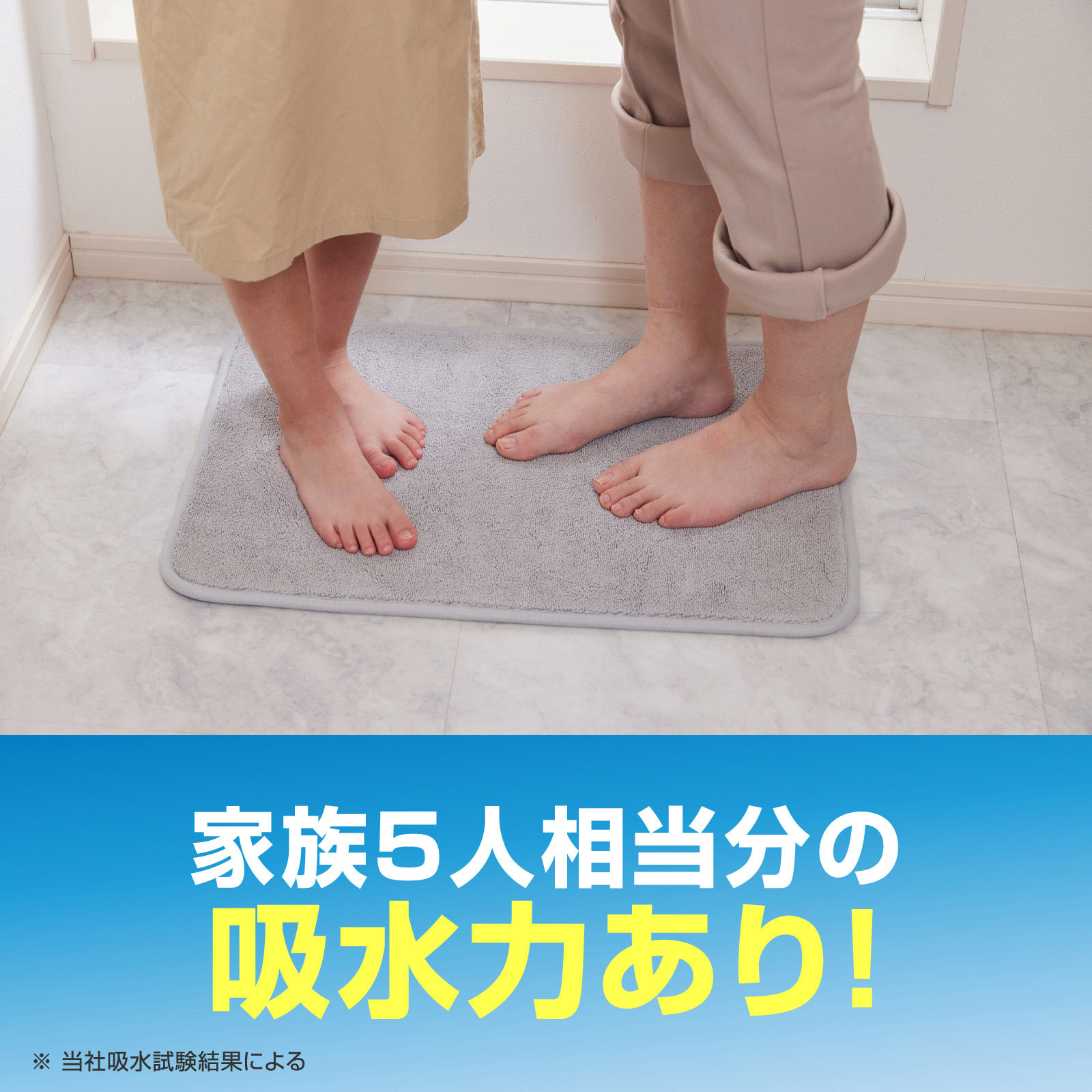 激落ちくん瞬間吸水バスマットＭ　ＧＲ １枚 レック