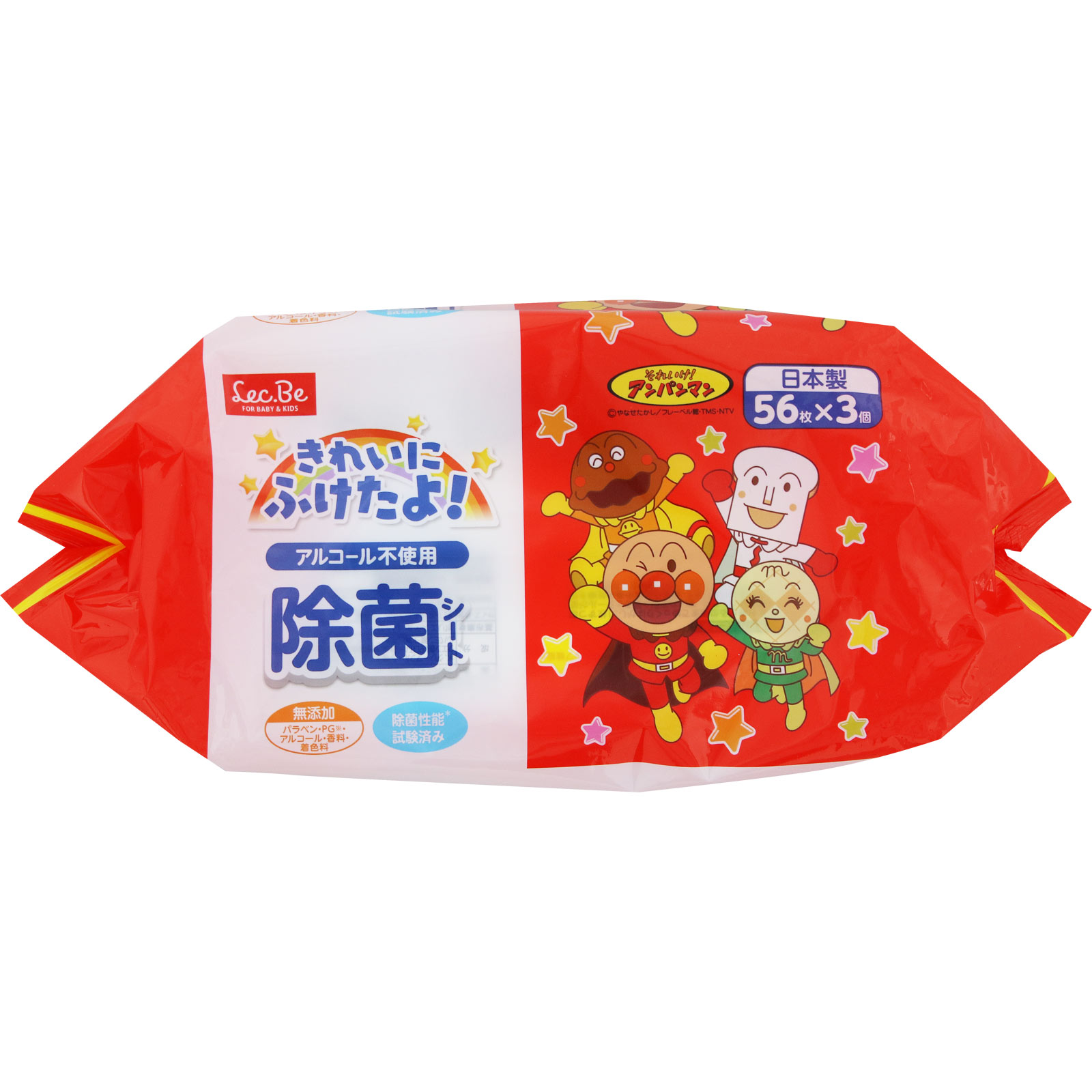 アンパンマンノンアルコール除菌シート | マツキヨココカラオンライン