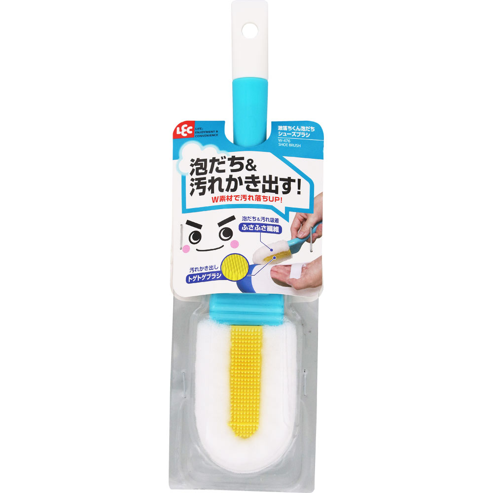 激落ちくん 泡だちシューズブラシ １本入 レック