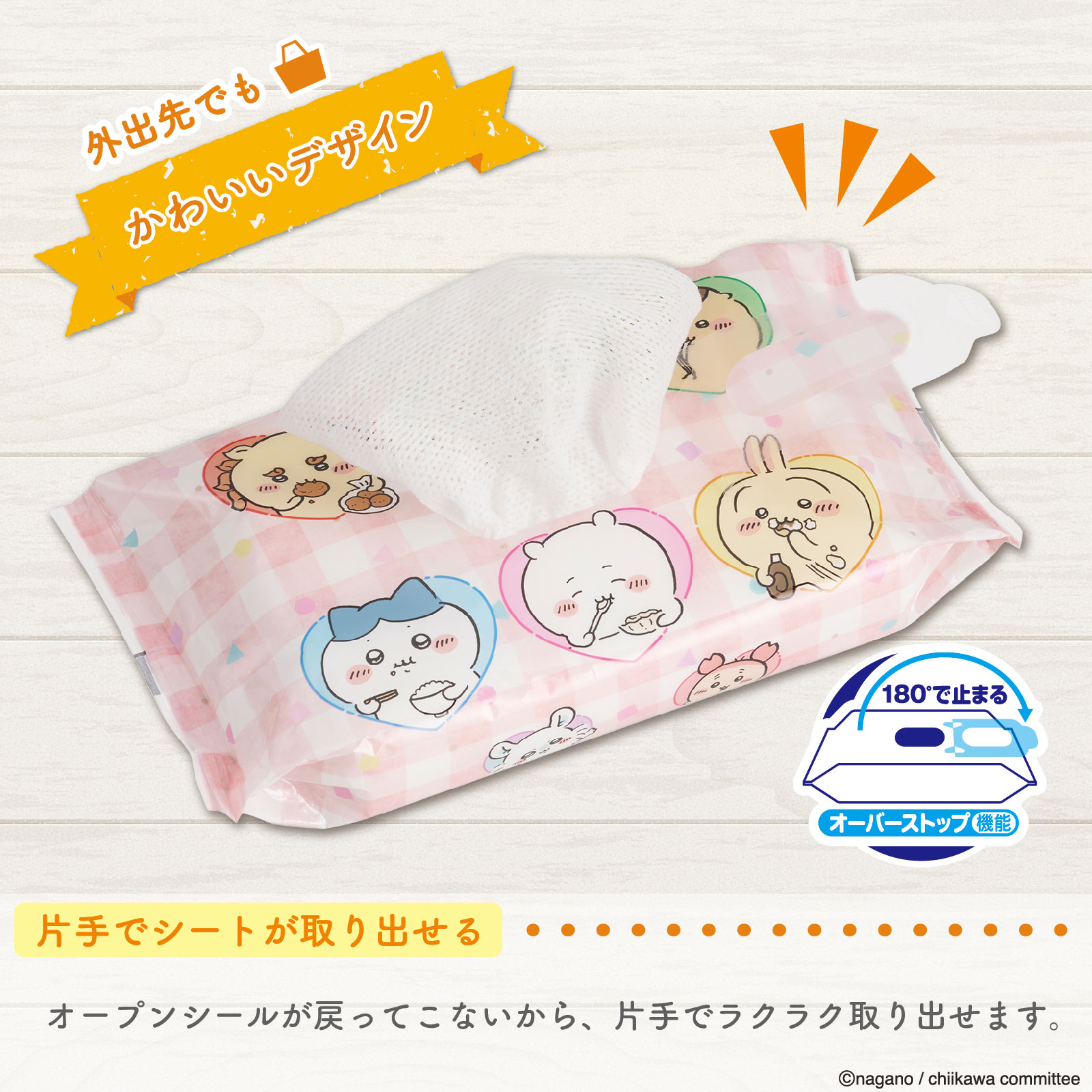 ちいかわ手口ふき ６０枚３Ｐ レック