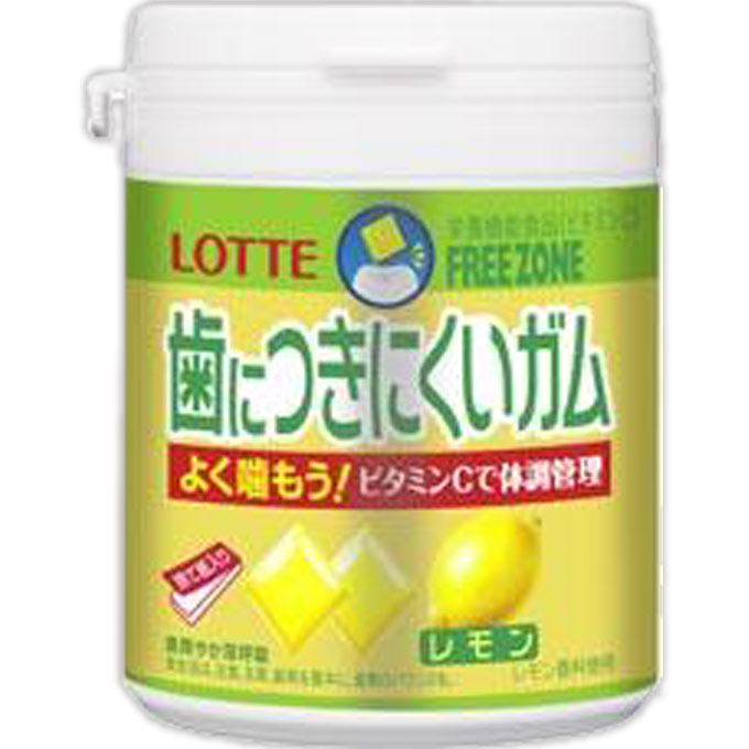 歯につきにくいガム＜レモン＞ボトル １３８Ｇ ロッテ