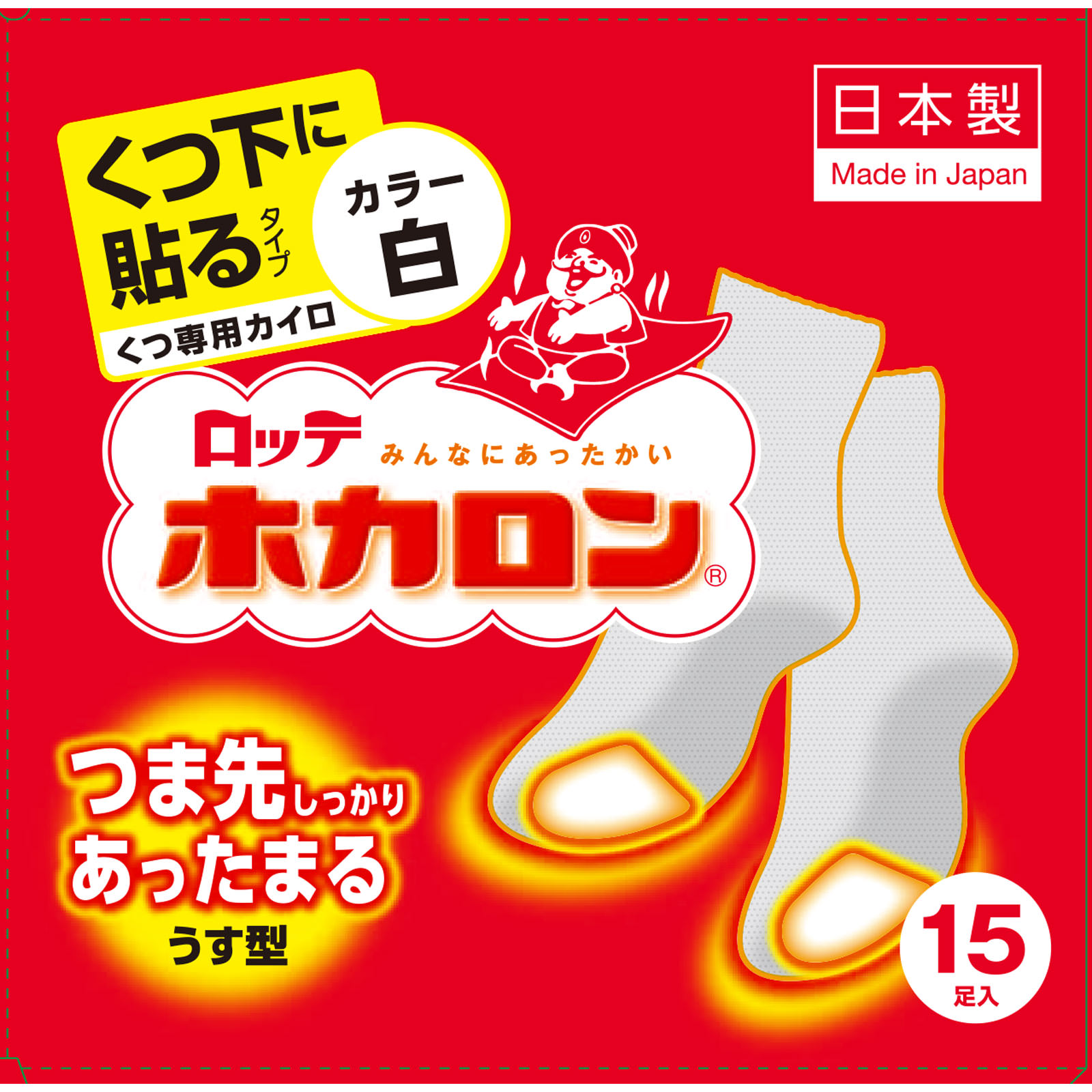 ホカロンくつ下に貼る １５Ｐ ロッテ