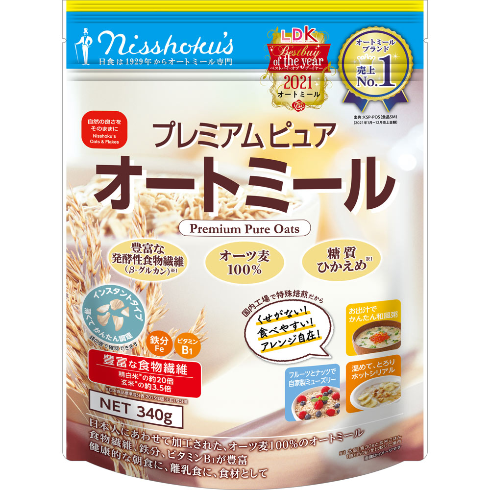 プレミアム ピュア オートミール ３４０ｇ 日本食品製造（資）