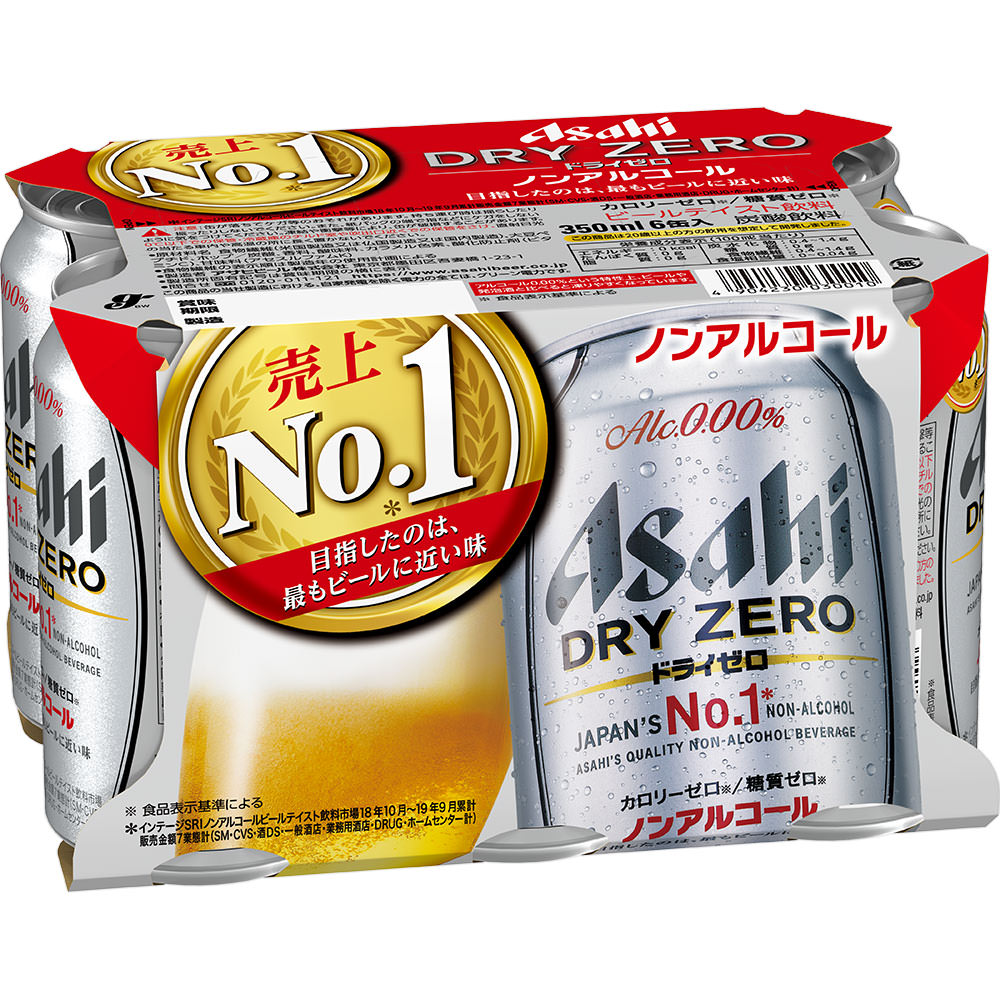 アサヒ ドライゼロ ３５０ｍｌ×６ アサヒビール