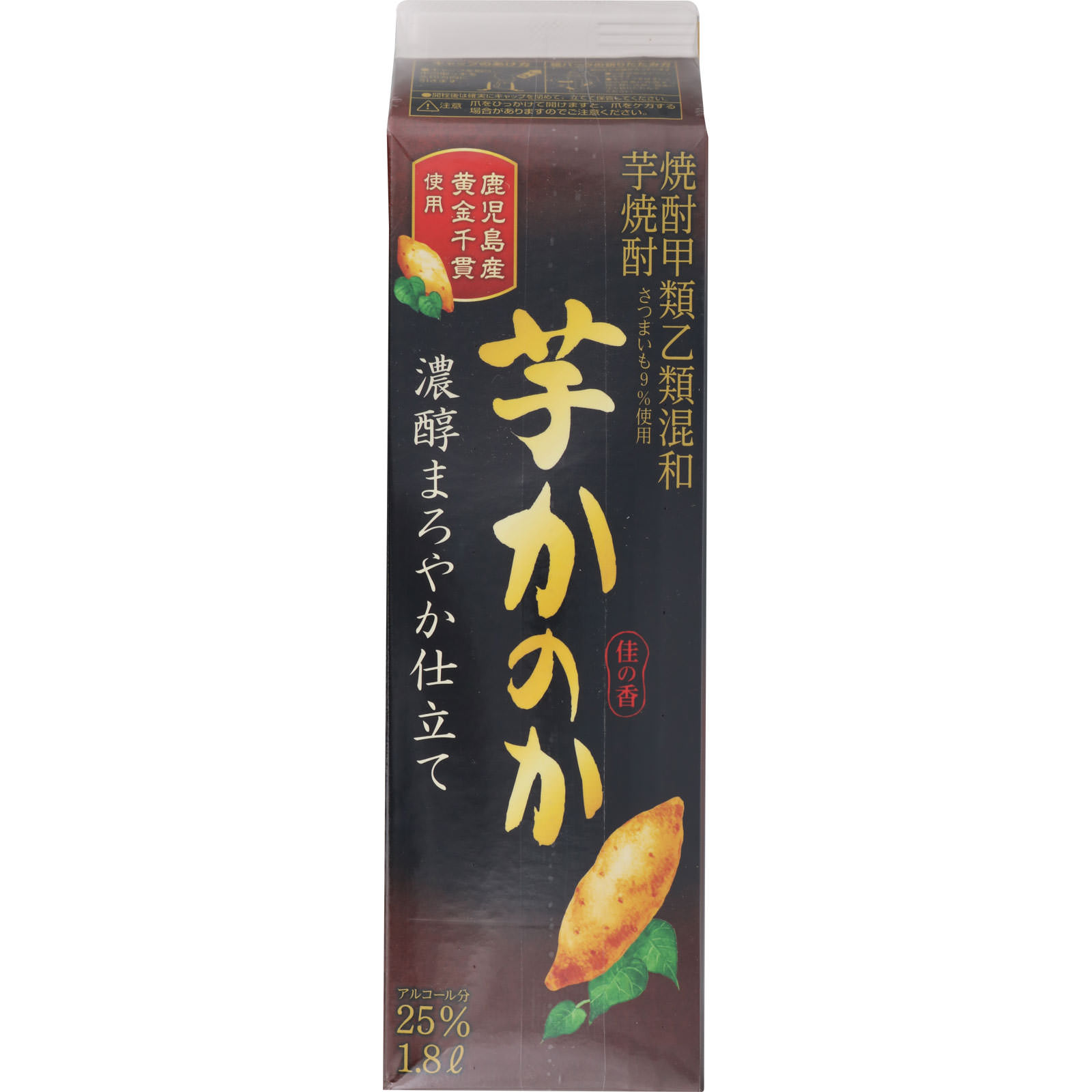 芋焼酎 かのか 濃醇まろやか仕立て ２５度パック １８００ｍｌ アサヒビール