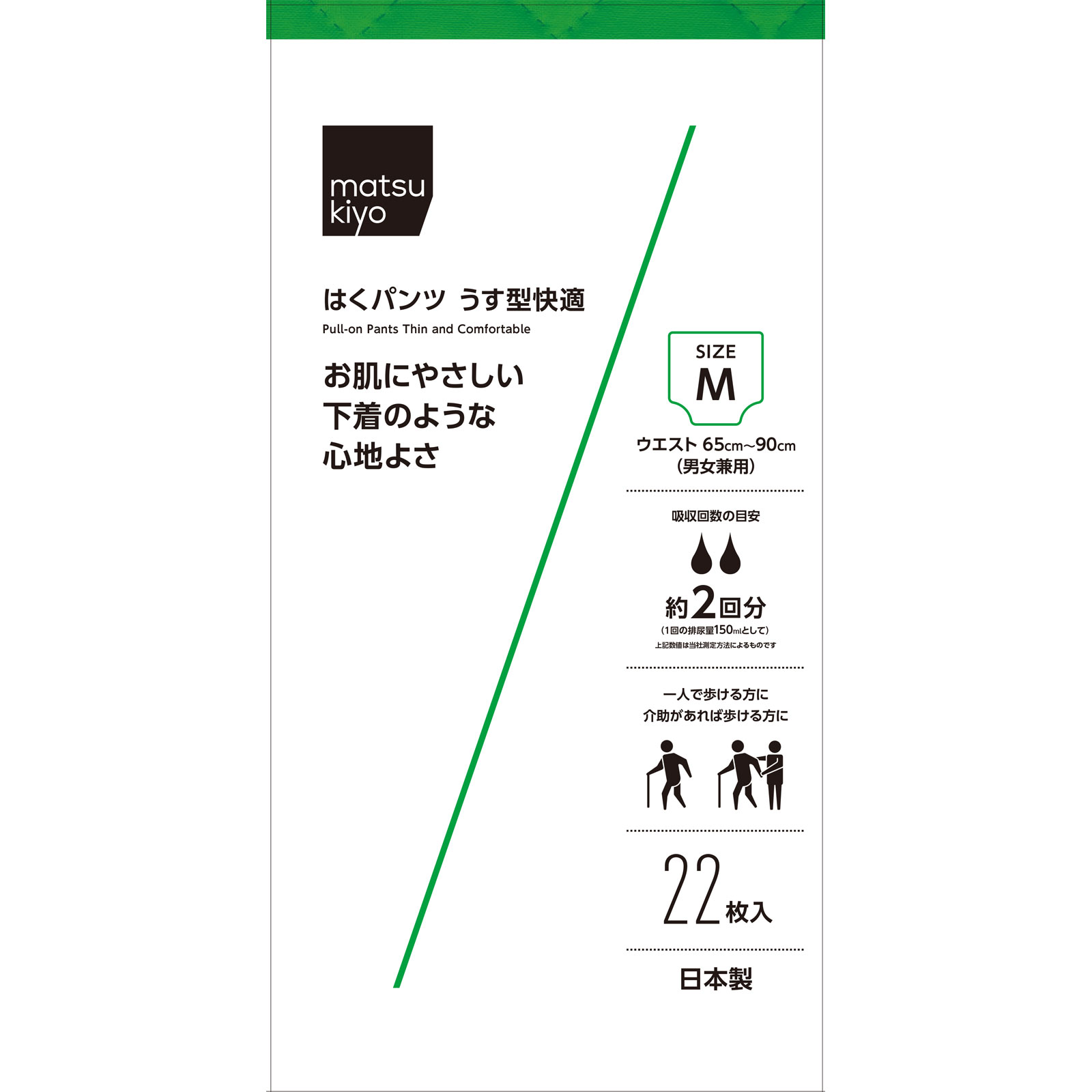 matsukiyo はくパンツうす型快適 M22枚