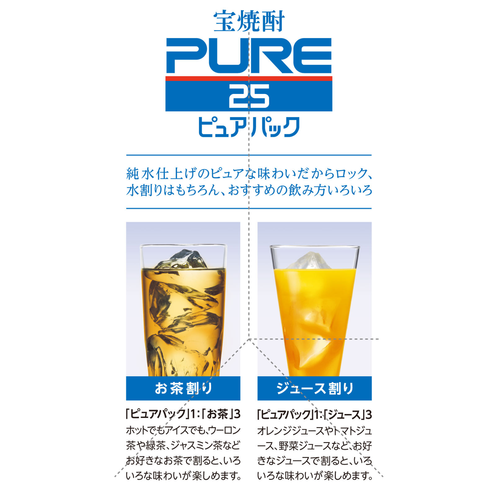 宝焼酎「ピュアパック」２５° ９００ｍｌ 宝酒造