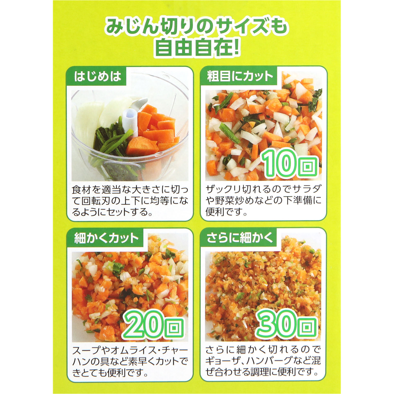 簡単みじん切りチョッパー ＿ 竹原製罐