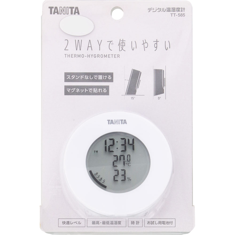 デジタル温湿度計 TT－585 ホワイト | マツキヨココカラ