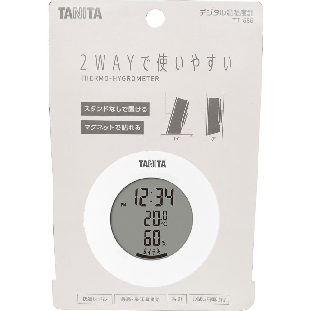 ＴＴ５８５温湿度計 白 ＷＨ タニタ