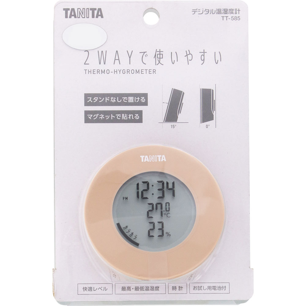 ＴＴ５８５温湿度計 茶 ＢＲ タニタ