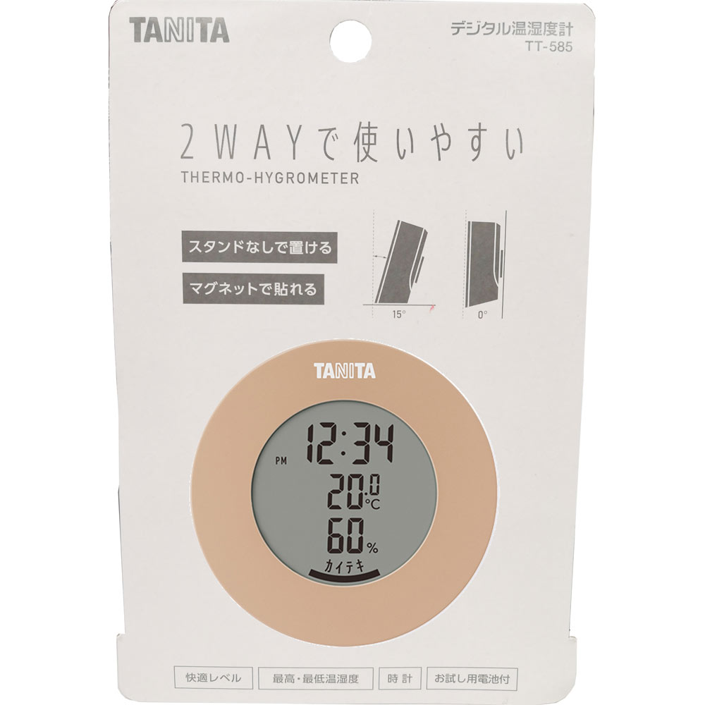 ＴＴ５８５温湿度計 茶 ＢＲ タニタ