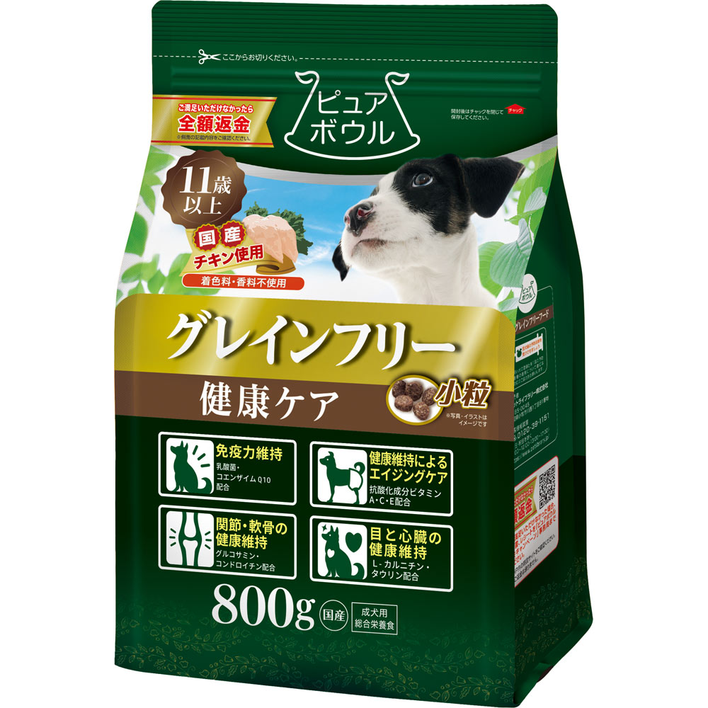 ピュアボウル　グレインフリー　１１歳以上成犬用 ８００ｇ ペットライブラリー