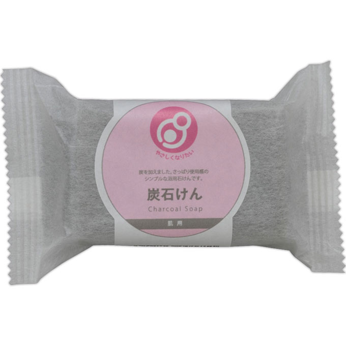 やさしくなりたい 炭石けん（浴用） １００Ｇ まるは油脂化学