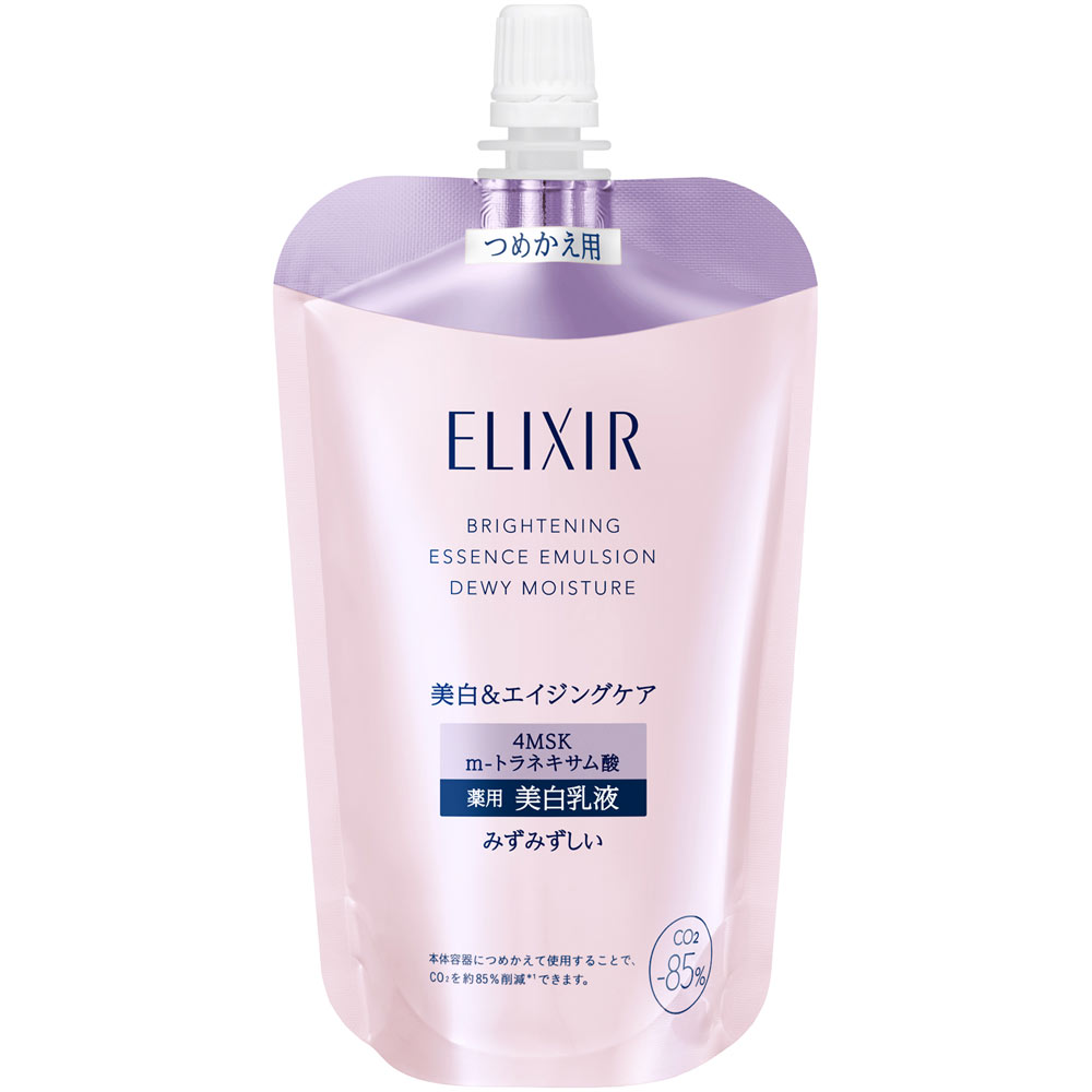 エリクシール　ブライトニング　エマルジョン　みずみずしいタイプ　ｃａ　（つめかえ用） １１０ｍｌ 資生堂 (医薬部外品)