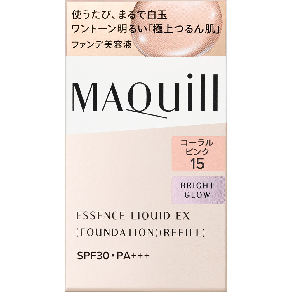 マキアージュ　エッセンスリキッド　ＥＸ　ブライトグロウ　レフィル　コーラルピンク　１５ ２４ｍｌ 資生堂