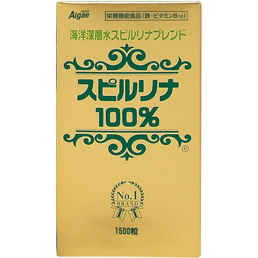 海洋深層水スピルリナブレンド スピルリナ100％ １５００粒 ジャパンアルジェ