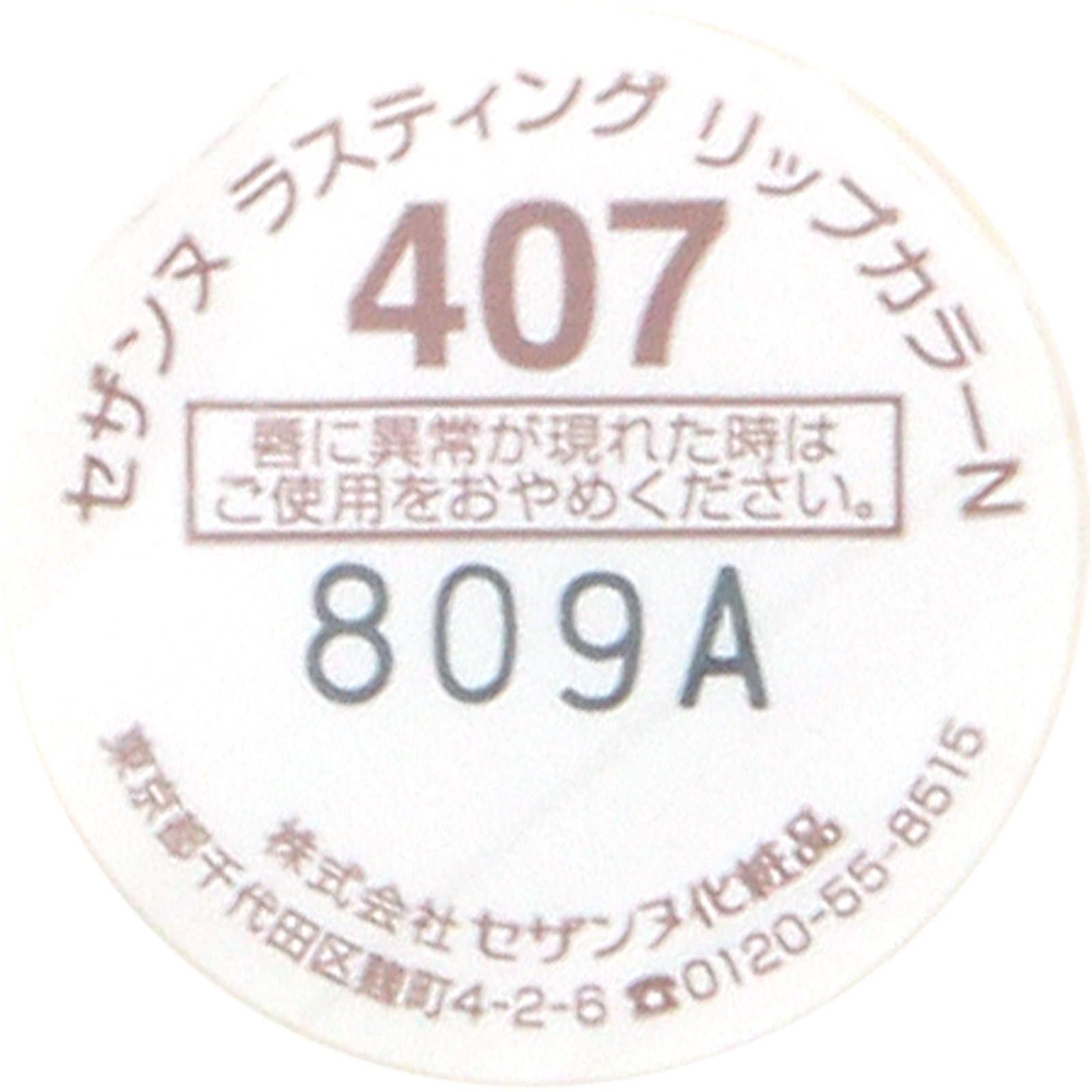 セザンヌ ラスティングリップカラーＮ ４０７ レッド系 ＿ セザンヌ化粧品